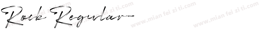 Rock Regular字体转换